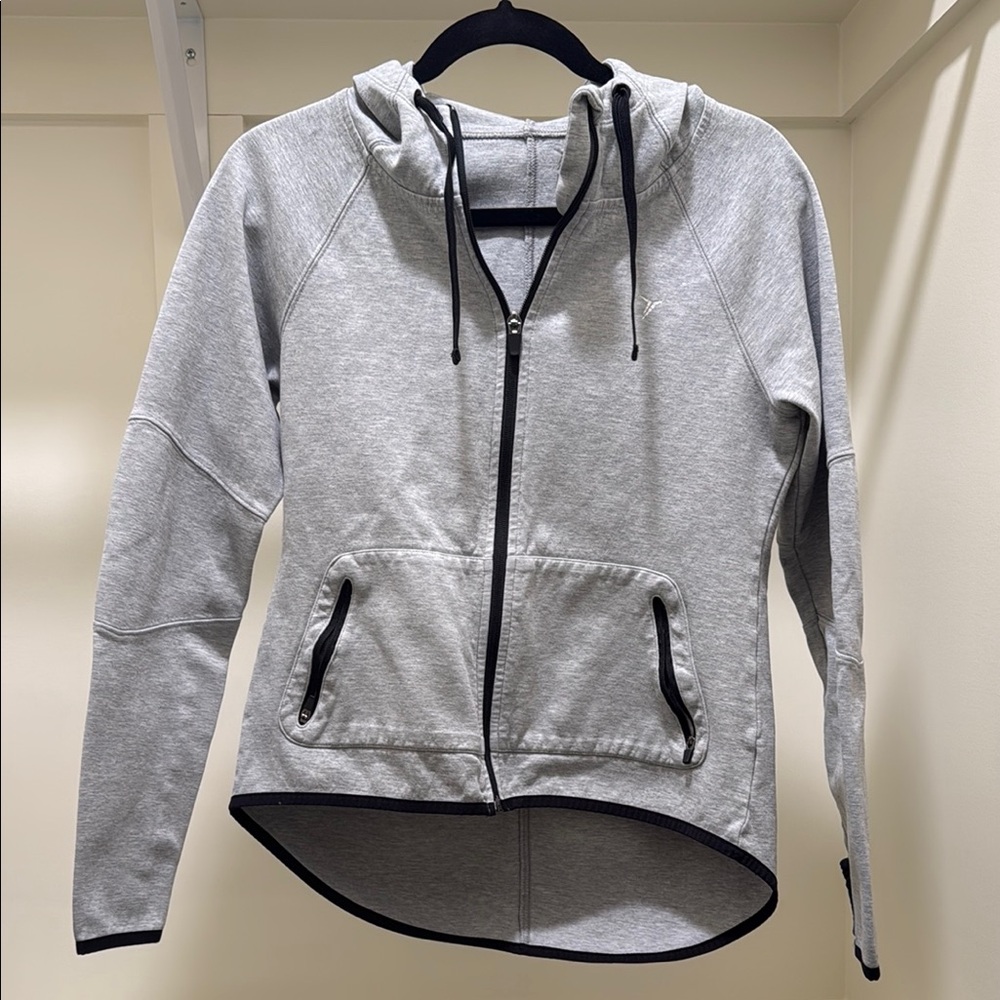 Old Navy Gray Asymmetrical Long Sleeve Hoodie